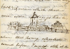 Charles Talbot’s drawing of Clock Tower